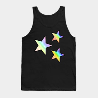 Colourful stripy stars set Tank Top